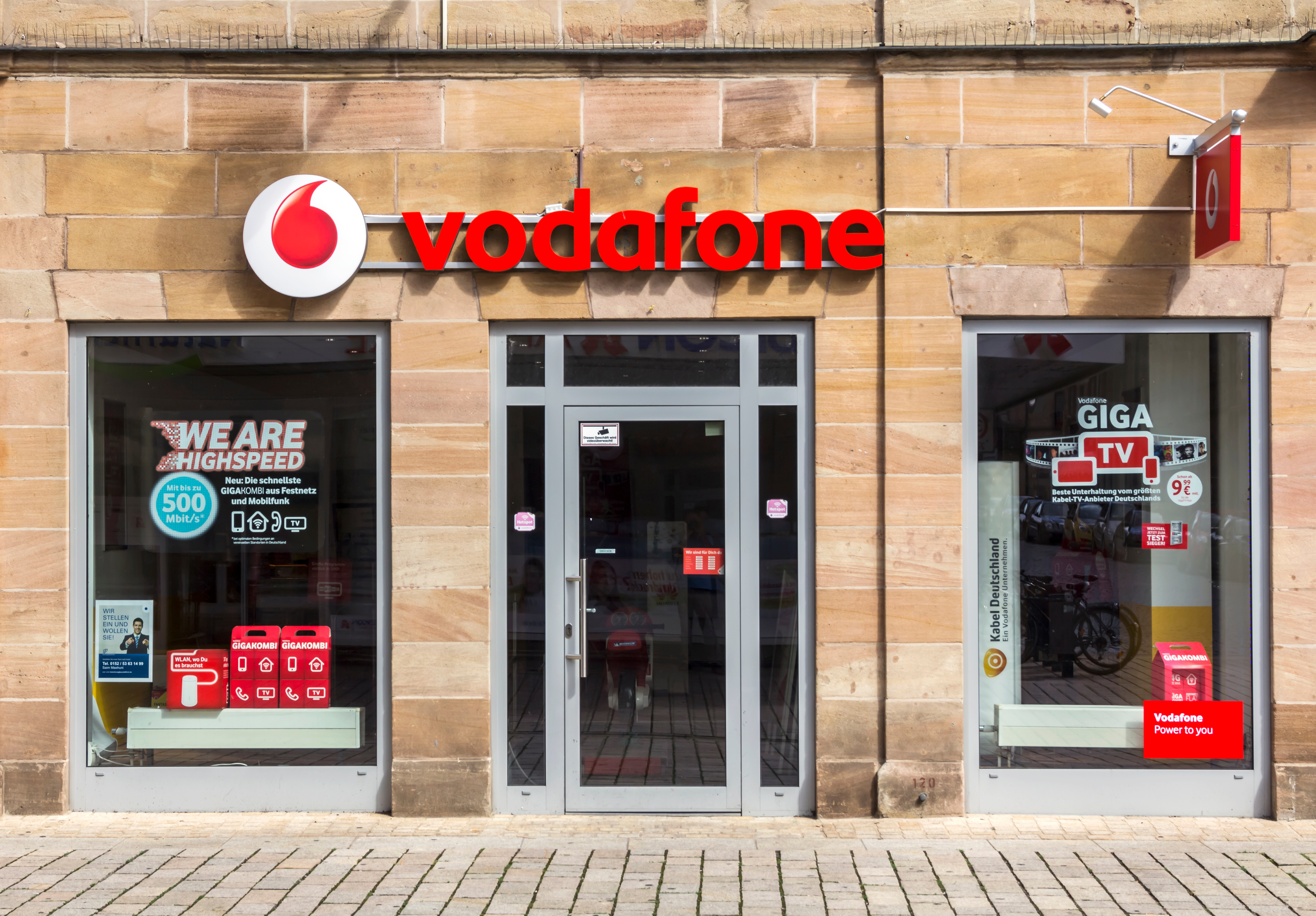 Vodafone Shop von außen